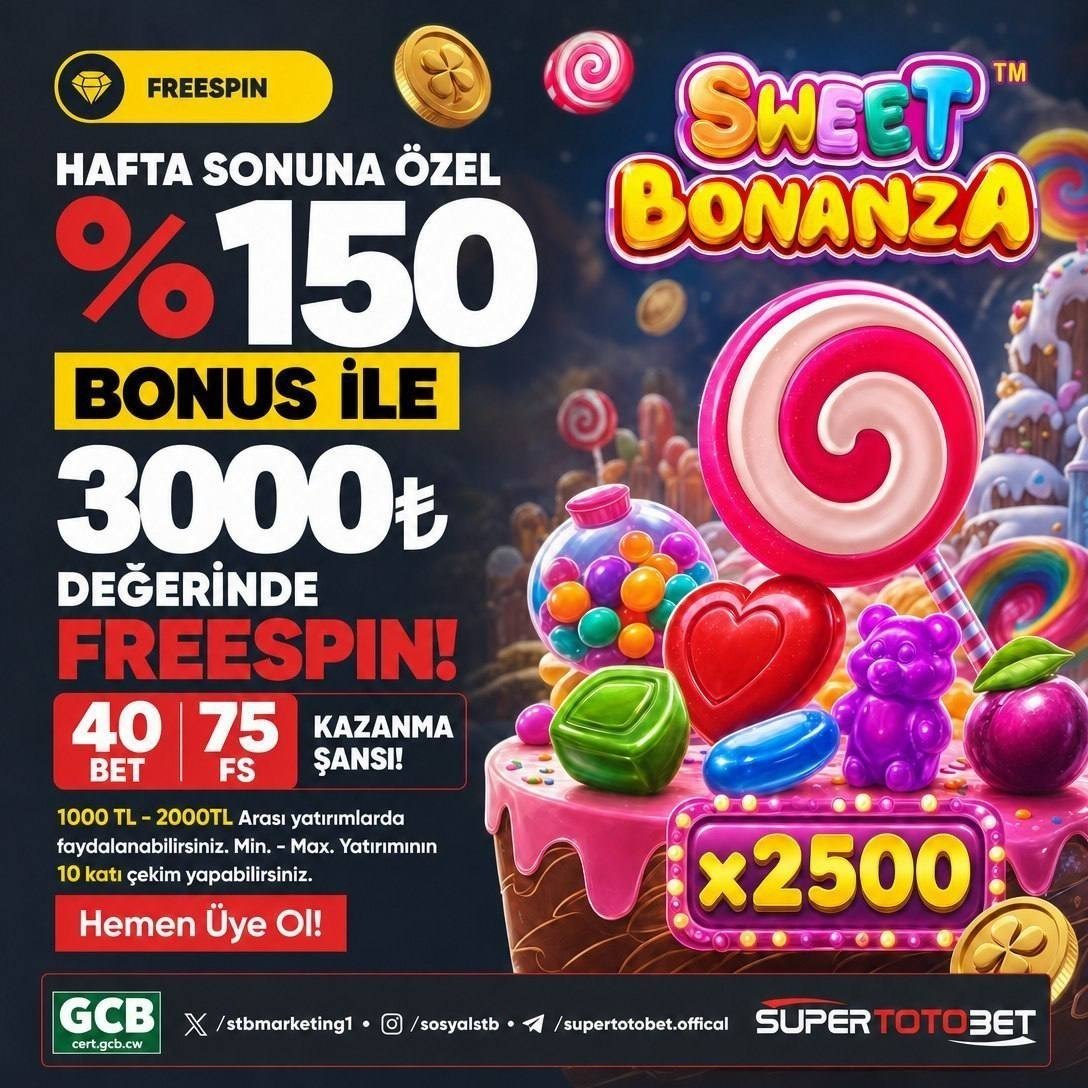 SüperTotoBet Sweet Bonanza Hafta Sonu Etkinliği
